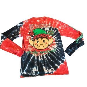 Simply Southern Tie Dye Holiday Be Merry T shirt S